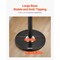 Black Freestanding Carbon Steel Coat Rack with Marble Base and 6 Hooks for Entryway Use